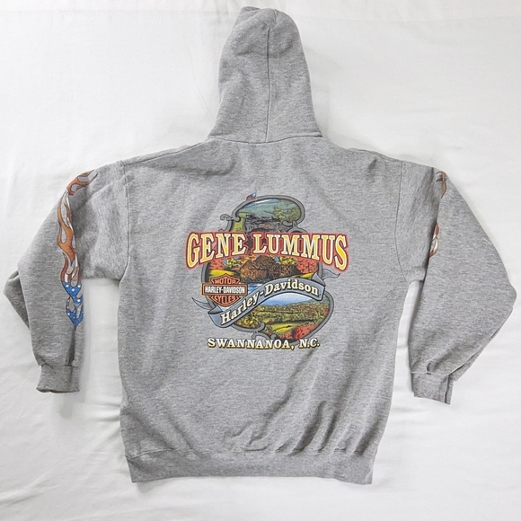 HarleyDavidson Shirts Vtg Harley Davidson Gray Gene Lummus